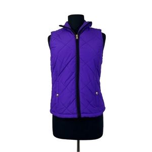 Lauren Ralph Lauren Quilted Puffer Vest Purple S